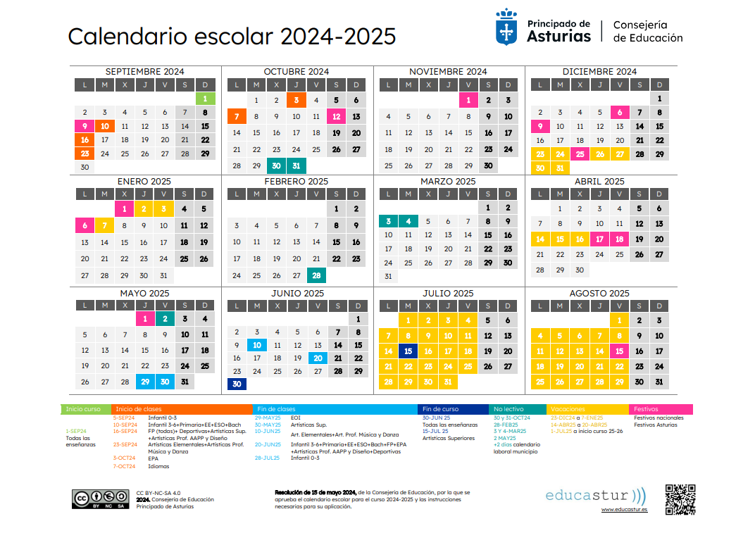 Calendario Escolar 2025